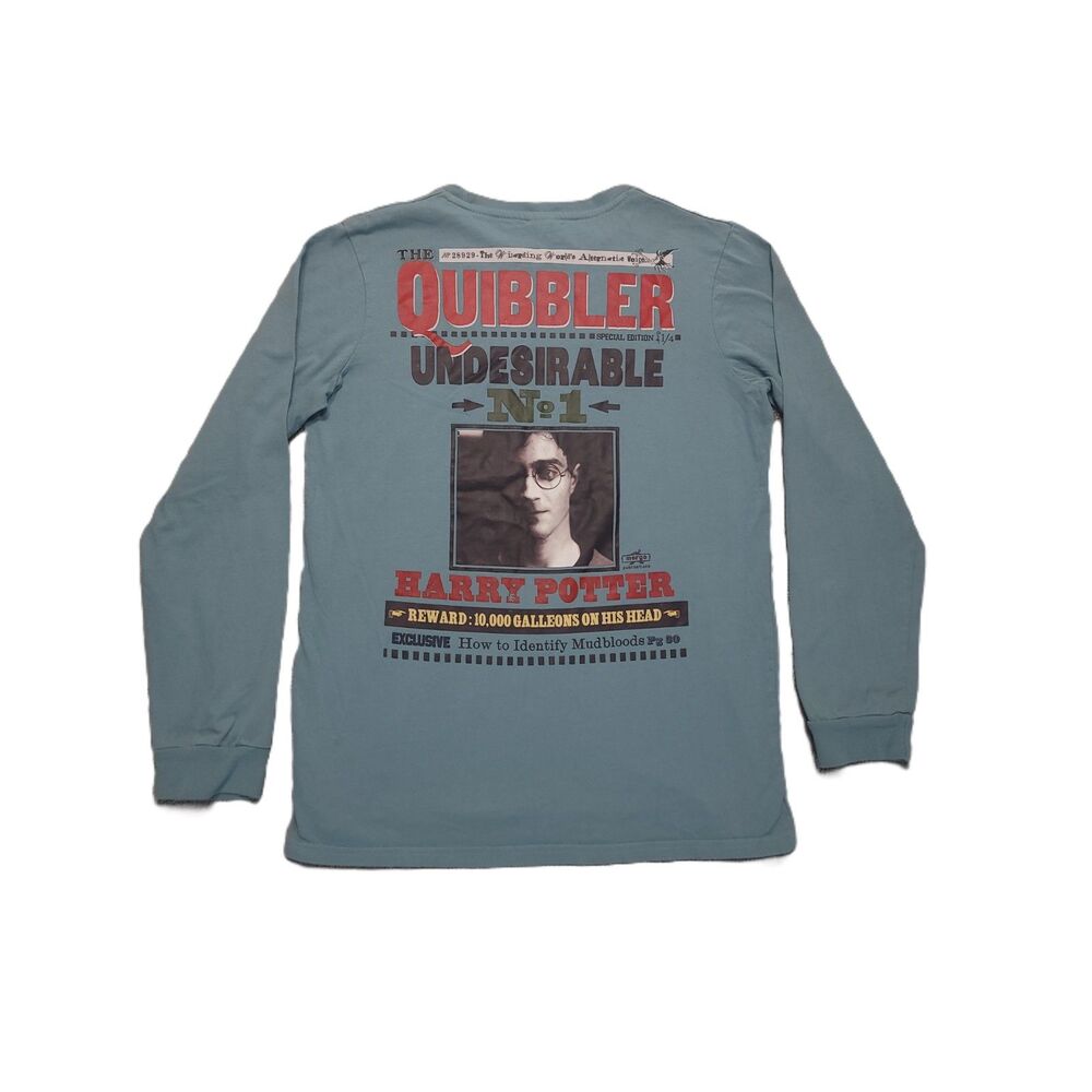 Harry Potter Cakeworthy Womens M Shirt Long Sleeve "The Quibbler" Graphic Top